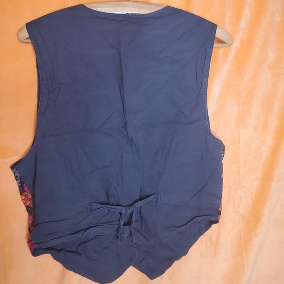 Y2kvintage Floral Beaded Vest - Picture 3 of 4